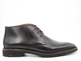 ADVENTURE 2.0 MODERN OX MARCELLO:CUIR + AUTRES MATERIAUX/NOIR//TEXTILE/GOMME
