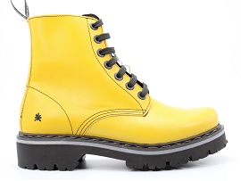 VERIF 1166 MARINA:CUIR/JAUNE//TEXTILE/GOMME