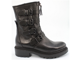 SPRINT TREKKER MID FABRIC WP MA216:CUIR + AUTRES MATERIAUX/NOIR//TEXTILE/GOMME