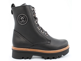 257130 MOOLY:CUIR/NOIR//FOURREE/GOMME