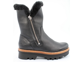 MEDINA II MILLA:CUIR/NOIR/SUH/FOURREE/GOMME