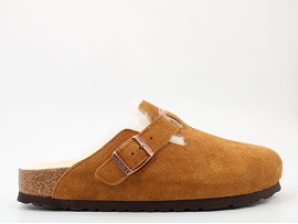BIRKENSTOCK BOSTON SHEARLING<br>MARRON