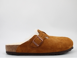 BIRKENSTOCK BOSTON SHEARLING<br>MARRON
