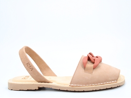 NEWMARKET MID MINORQUINE 27500 BIJOUX:NUBUCK/MOKA//TEXTILE/GOMME