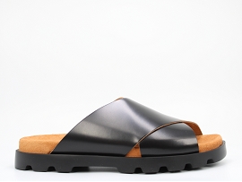 DON K101011 BRUTUS SDL K100775:CUIR/NOIR//CUIR/GOMME