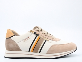 SLIMPACK II NL2348 LUCILLE:CUIR + AUTRES MATERIAUX/BLANC//TEXTILE/GOMME