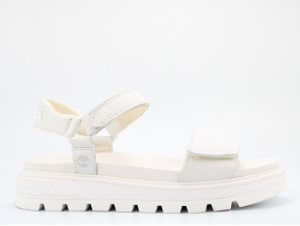 MA42S RAY CITY SANDAL:CUIR/BLANC//TEXTILE/GOMME