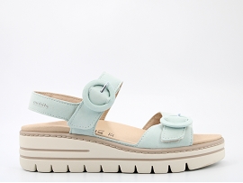 ANJALI CLARA:NUBUCK/VERT//CUIR/GOMME