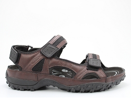 DENITSA REGENT:SYNTHETIQUE PU/MARRON//CUIR/GOMME