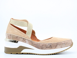 CASTLE ISLAND Y 2 STRAP VOLOU:NUBUCK/BEIGE/CDL/CUIR/GOMME