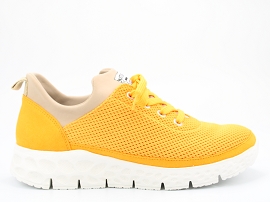 DOCKSIDES FLESH OUT WING:MESH/JAUNE//TEXTILE/GOMME