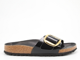 NOTHING K200836 MADRID BIG BUCKLE:CUIR VERNI/BLACK//CUIR/GOMME