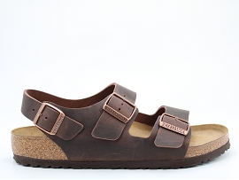 GARRY MILANO:CUIR GRAS/MARRON//CUIR/GOMME