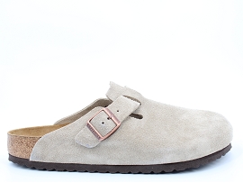 MADRID BIG BUCKLE BOSTON:SUEDE/TAUPE//CUIR/GOMME