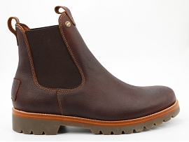 PATRIZIA BURTON:CUIR GRAS/MARRON//CUIR/GOMME