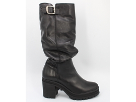 GETHA PALLAMONA:CUIR + AUTRES MATERIAUX/NOIR//TEXTILE/GOMME