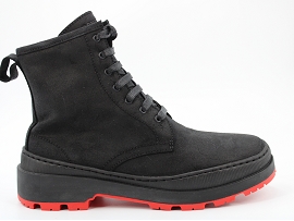 GAME CRM BRUTUS K400671:CUIR GRAS/NOIR//TEXTILE/GOMME