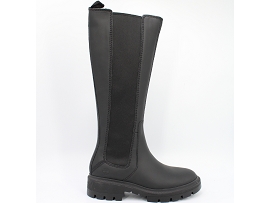 OLIMPIA CORTINA VALLEY TALL BOOT:CUIR/NOIR//TEXTILE/GOMME