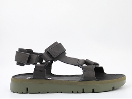 SENECA BAY OX ORUGA K100416:CUIR + AUTRES MATERIAUX/NOIR//TEXTILE/GOMME