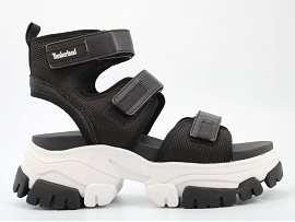 1126184 ADLEY WAY SANDAL 3 STRAP:POLYESTER/NOIR//TEXTILE/GOMME