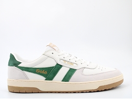 MERLIN HAWK:CUIR + AUTRES MATERIAUX/VERT//TEXTILE/GOMME
