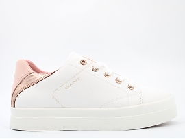 CITY RUN JOGGER AVONA  4B:CUIR/BLANC//TEXTILE/GOMME