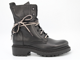 HELSA MA10:CUIR/NOIR//TEXTILE/GOMME