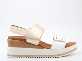 PALLABROUSSE CUF JEANIE:CUIR/WHITE//CUIR/GOMME