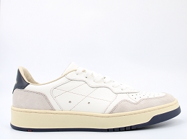 ARIZONA BIG BUCKLE BOOKER:CUIR/BLANC//TEXTILE/GOMME