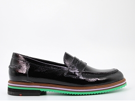 CRIB BOOTIE 13827:CUIR VERNI/NOIR//CUIR/GOMME