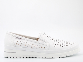  JANA PERF<br>CUIR BLANC  CUIR GOMME