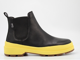 THUMBS UP BRUTUS K400734:CUIR/NOIR//TEXTILE/GOMME