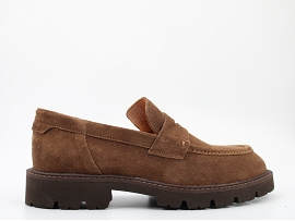  BRIGHTON MOC<br>NUBUCK MARRON  TEXTILE GOMME