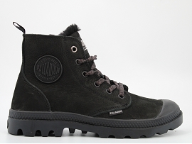 SONIE PAMPA  HI ZIP WL:CUIR/BLACK/SUH/FOURREE/GOMME