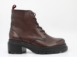 BELONA 23282:CUIR/POIVRE//CUIR/GOMME