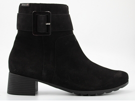 SPARK  MID ZIP GIANINA:NUBUCK/NOIR//CUIR/GOMME