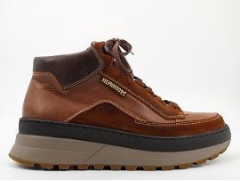 NINIO<br>CUIR + AUTRES MATERIAUX MARRON  CUIR GOMME
