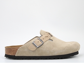 BOSTON LEVE<br>NUBUCK TAUPE  NON DOUBLE GOMME