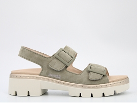  AMIRA<br>NUBUCK VERT  CUIR GOMME