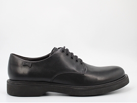 1126184 NORMAN K100998:CUIR/NOIR//TEXTILE/GOMME