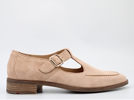 SYDNEY CUSHION BUCKLE 15761:NUBUCK/ECRU//CUIR/GOMME