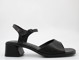 BOSTON LEVE KORA SANDAL K201734:CUIR/NOIR//CUIR/GOMME
