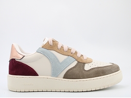  1258240<br>CUIR + AUTRES MATERIAUX KAKI   GOMME