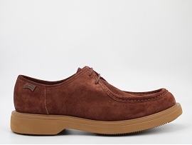  NORMAN K100999<br>NUBUCK MARRON PER CUIR GOMME