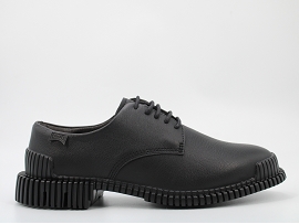  K201851 PIX<br>CUIR NOIR  TEXTILE GOMME