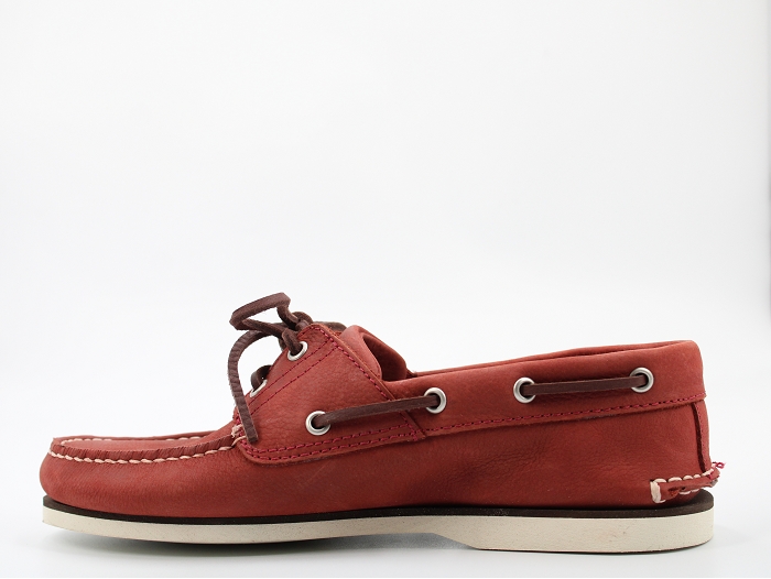 Timberland bateau classic boat  blanche rouge1294904_3