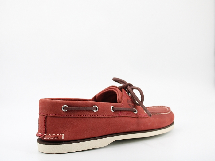 Timberland bateau classic boat  blanche rouge1294904_4