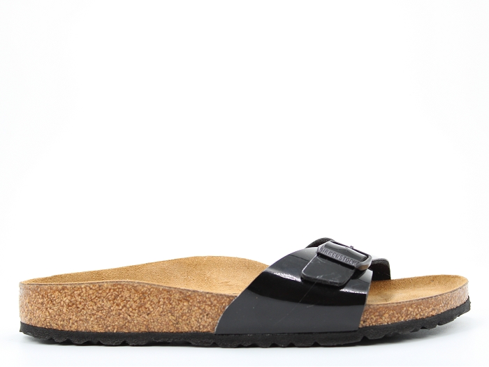 Birkenstock mule madrid vernis noir