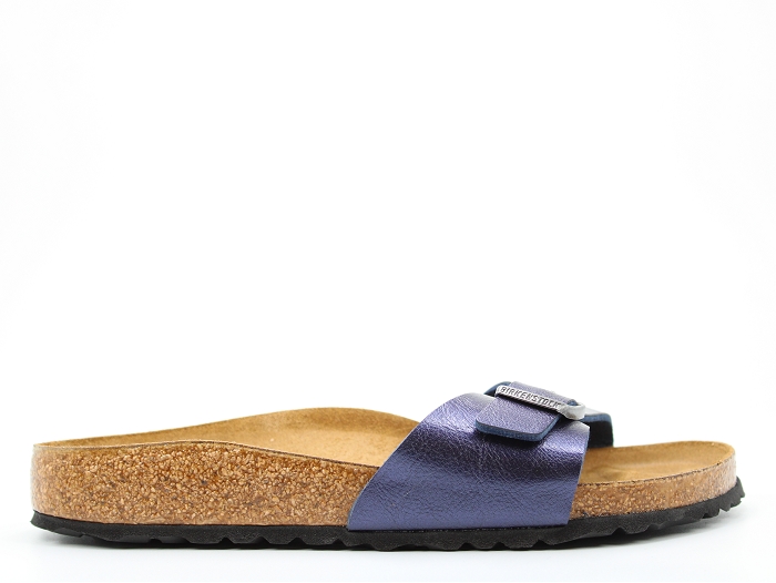 Birkenstock mule madrid metal bleu