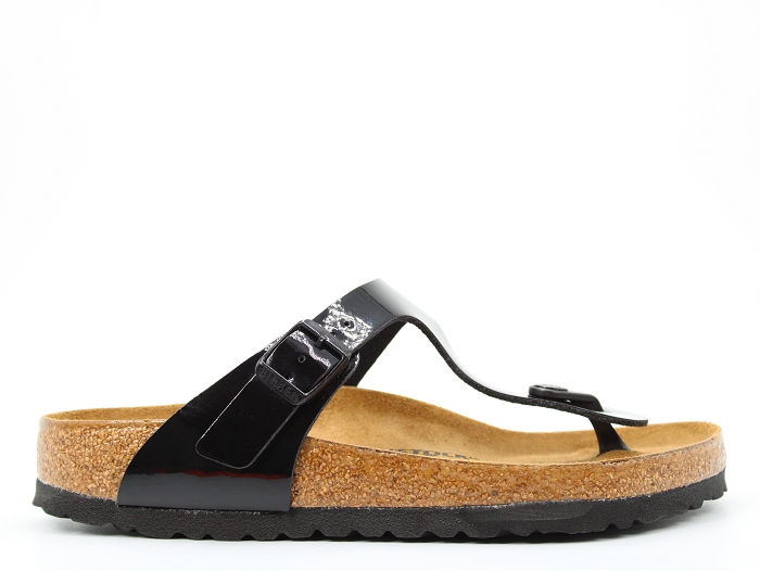 Birkenstock mule gizeh vernis noir